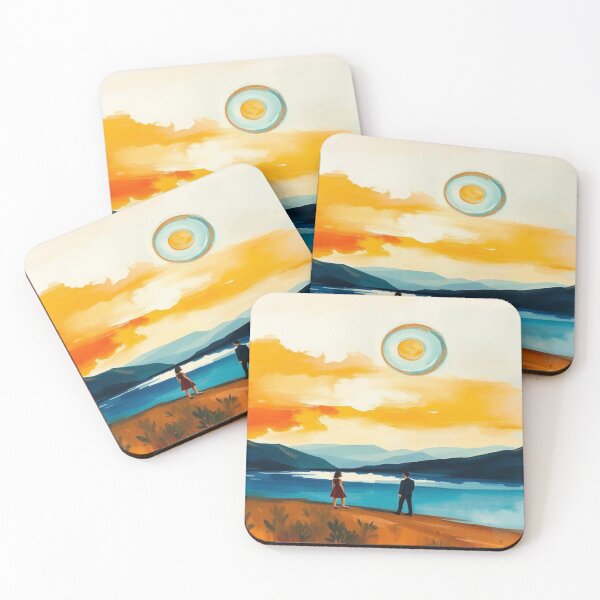 Item preview, Nature Minimalist Landscape With Lovers Art  designed and sold by AllAroundArtist.