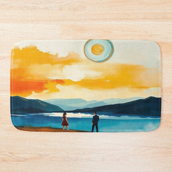 Item preview, Nature Minimalist Landscape With Lovers Art  designed and sold by AllAroundArtist.