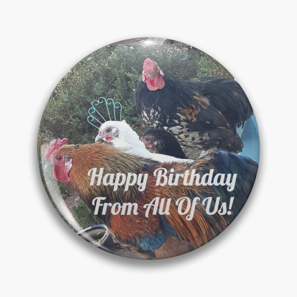 Item preview, Funny Chickens Happy Birthday From All Of Us designed and sold by Sarah  Rajkotwala.