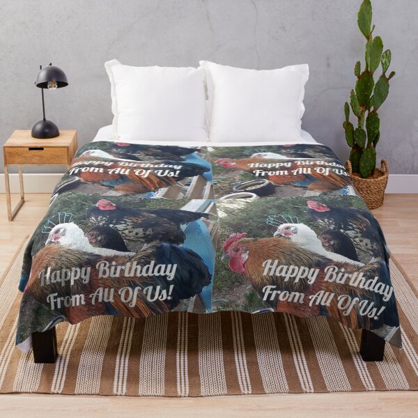 Item preview, Funny Chickens Happy Birthday From All Of Us designed and sold by Sarah  Rajkotwala.