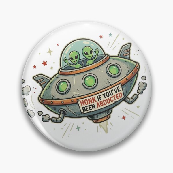 Item preview, “Honk If You’ve Been Abducted” Alien UFO Funny T-Shirt Design designed and sold by Bluebird Crafted Tee.