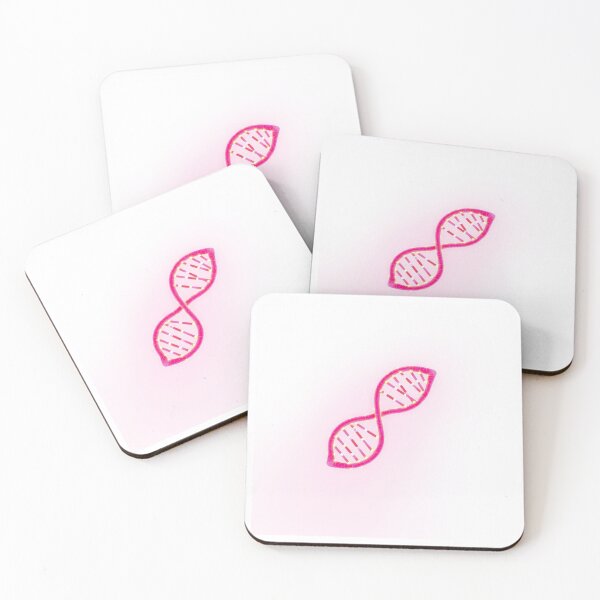 Item preview, Dna Helix Science Neon - Modern Graphic Art Sticke designed and sold by QuirkThreadsCo.