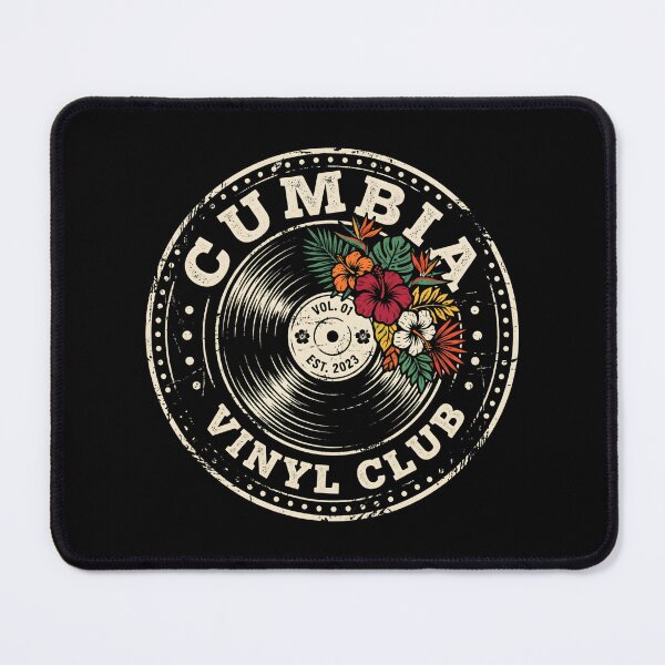 Item preview, Cumbia Vinyl Club Tropical Record Badge designed and sold by SplashTastic.