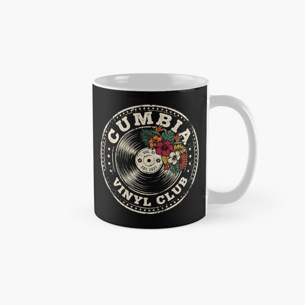 Item preview, Cumbia Vinyl Club Tropical Record Badge designed and sold by SplashTastic.