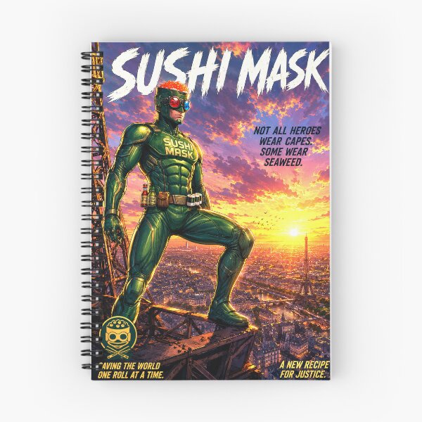 Item preview, SUSHI MASK: Cyberpunk Warrior Protecting the World with Ikura Power designed and sold by Japan Cyberpunk Universe & Surreal Characters.