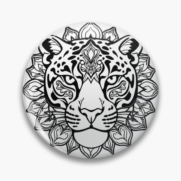 Item preview, Panther Mandala Line Art - Modern Graphic Art T-Sh designed and sold by QuirkThreadsCo.