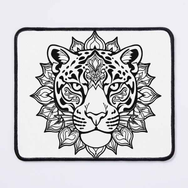 Item preview, Panther Mandala Line Art - Modern Graphic Art T-Sh designed and sold by QuirkThreadsCo.