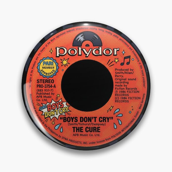 Item preview, Boy's Don't Cry ~ 45 Vinyl Record Pop Cartoon ~ The Cure designed and sold by TheLastGarden.