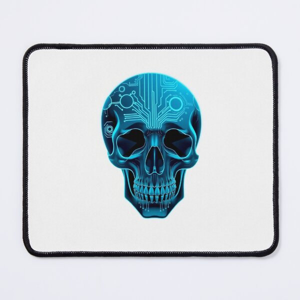 Item preview, Skull Cyberpunk Skull - Modern Graphic Art Hoodie designed and sold by QuirkThreadsCo.