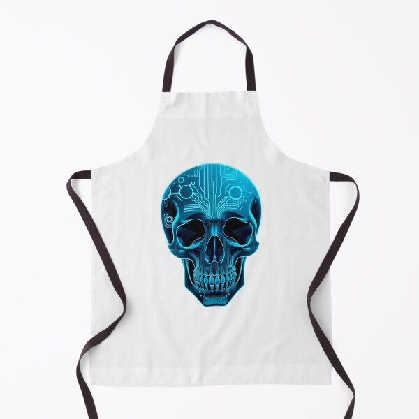 Item preview, Skull Cyberpunk Skull - Modern Graphic Art Hoodie designed and sold by QuirkThreadsCo.