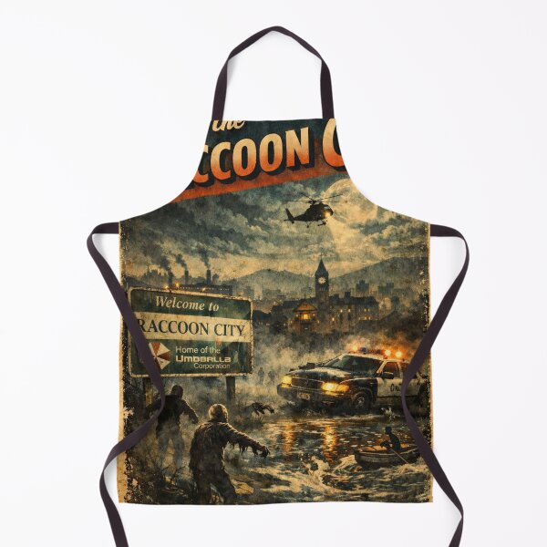 Item preview, Poster visit the raccon city print designed and sold by grisellamarten.