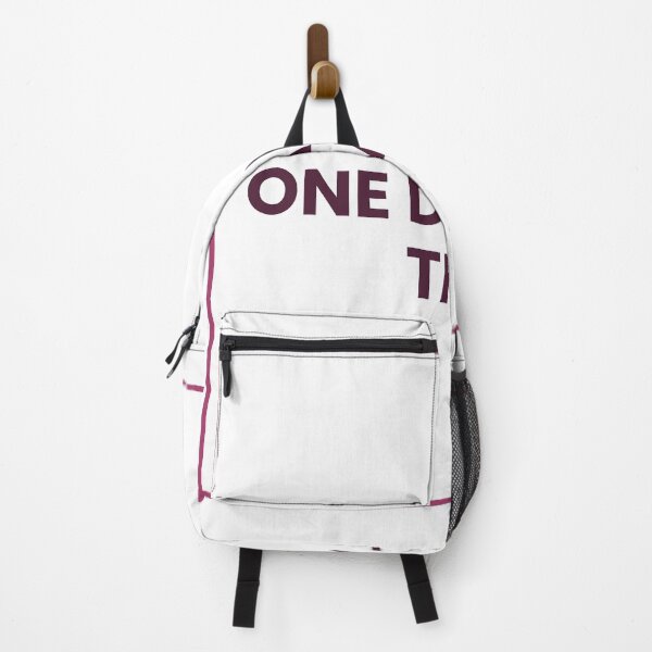 Item preview, "ONE DAY AT A TIME" Minimalist Quote Hoodie designed and sold by QuirkThreadsCo.
