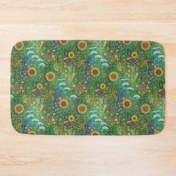 Item preview, Klimt Sunflower Garden Seamless Pattern designed and sold by SplashTastic.