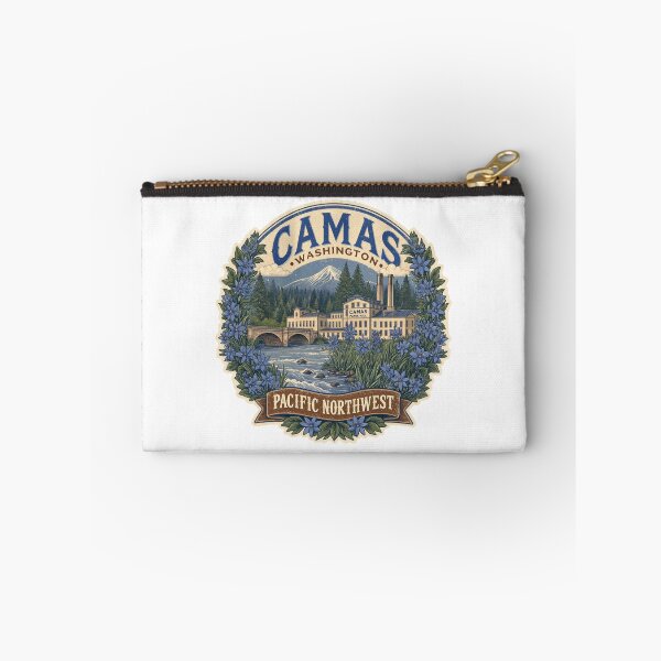 Item preview, Camas Washington Wildflower Badge Pacific Northwest  designed and sold by JIGUWORLD.