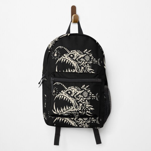 Item preview, Geometric Anglerfish - Deep Sea Predator Tribal Design designed and sold by JonelCrafts.