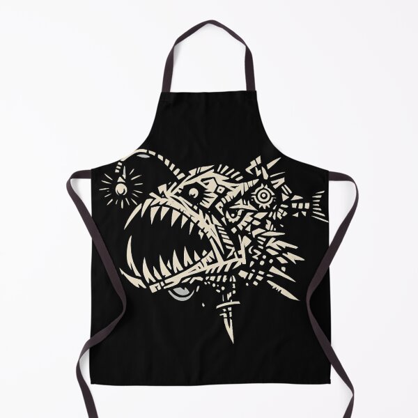 Item preview, Geometric Anglerfish - Deep Sea Predator Tribal Design designed and sold by JonelCrafts.