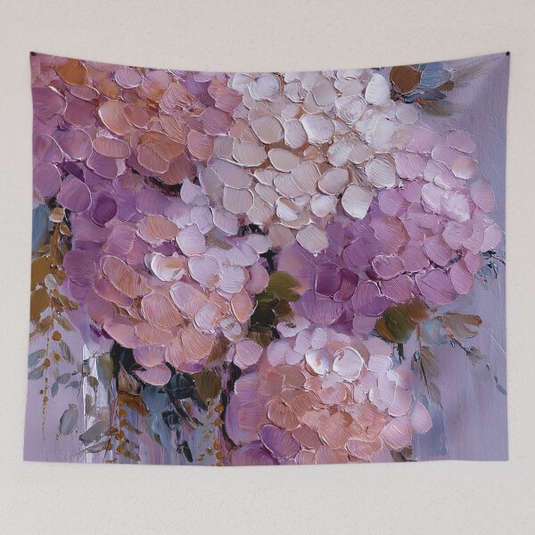 Item preview, Hydrangea Pastel Lilac And Cream Floral Impasto Style  designed and sold by DEC02.