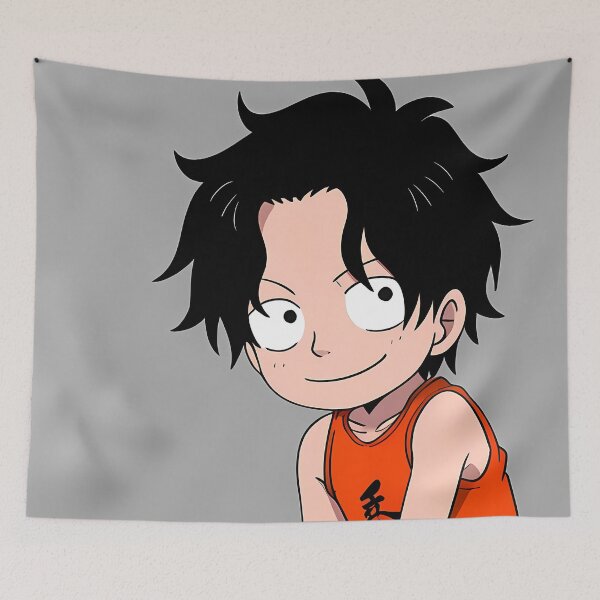 Item preview, Portgas D Ace One Piece Young Seated Red Outfit designed and sold by MartyHinson.