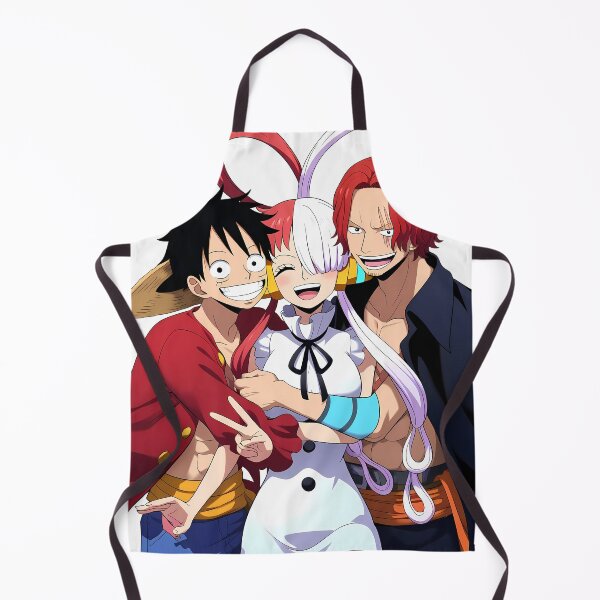 Item preview, Shanks One Piece Peace Sign Smile With Uta And Luffy designed and sold by MartyHinson.