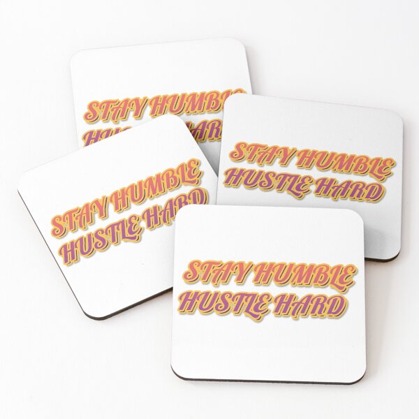 Item preview, "STAY HUMBLE HUSTLE HARD" Retro Typography T-Shirt designed and sold by QuirkThreadsCo.