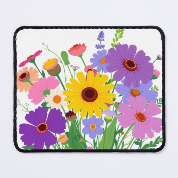Item preview, Wildflower Bouquet Flat Floral - Modern Graphic Ar designed and sold by QuirkThreadsCo.