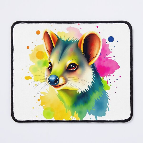 Item preview, Quokka Watercolor Splash - Modern Graphic Art Stic designed and sold by QuirkThreadsCo.