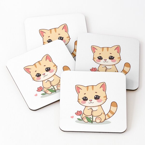 Item preview, Kawaii Cat Kawaii Cartoon - Modern Graphic Art Hoo designed and sold by QuirkThreadsCo.