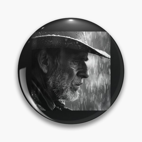 Item preview, Weathered Cowboy in the Pouring Rain designed and sold by inkoutninja.