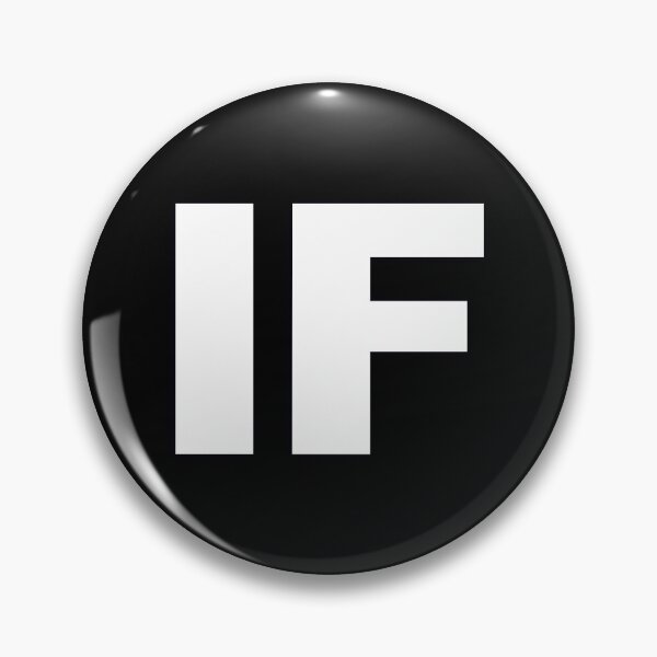 Item preview, IF — White Minimal Bold Type Statement designed and sold by WORDPAUSE.