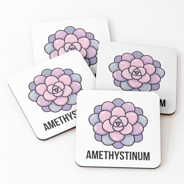 Item preview, Minimalist Amethystinum Succulent Geometric Vector Art designed and sold by GreenDivisionJP.