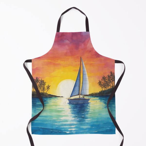 Item preview, Sailboat Colorful Sunset designed and sold by SeaStarAlex.