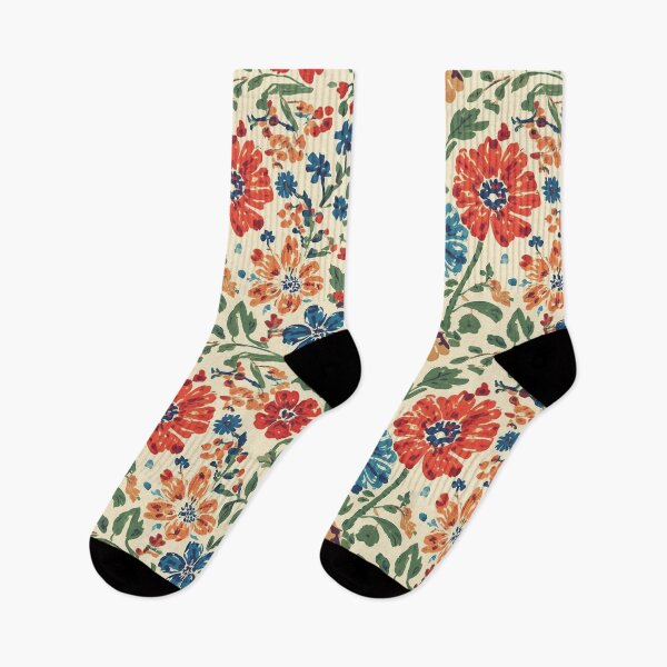 Artikelvorschau, Skandinavische florale Volksmuster entworfen und verkauft von PamLeeDesign.