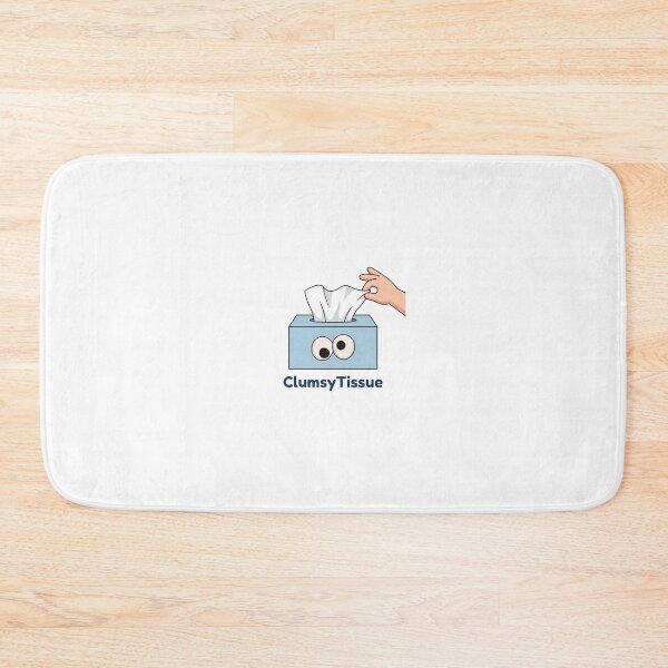 Item preview, Clumsy Tissue Funny Googly Eyes Cute Kleenex Box Cartoon designed and sold by ClumsyStudio.