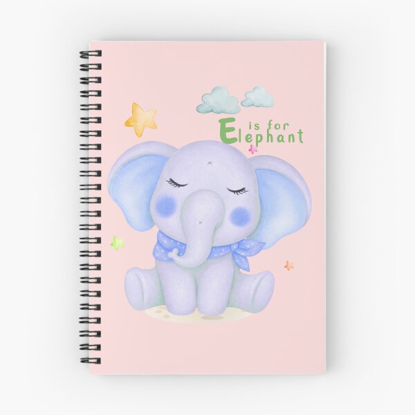 Item preview, E is for Elephant – Cute Animal Alphabet ABC Learning Design for Toddlers, Preschool & Kindergarten Kids || Baby Onesies designed and sold by SassiBermark.