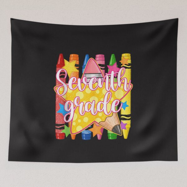 Item preview, Seventh Grade Cute Crayon Pencil Back to School 7th Grade Design designed and sold by kiralynstration.