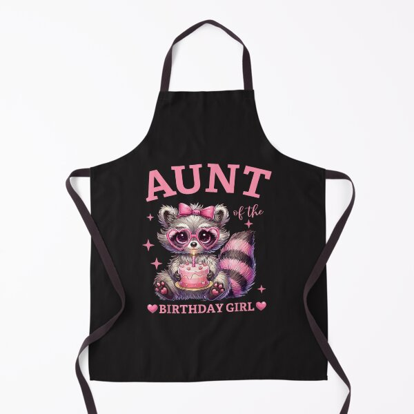 Item preview, Aunt of the Birthday Girl Cute Raccoon Pink Birthday Party Design designed and sold by kiralynstration.