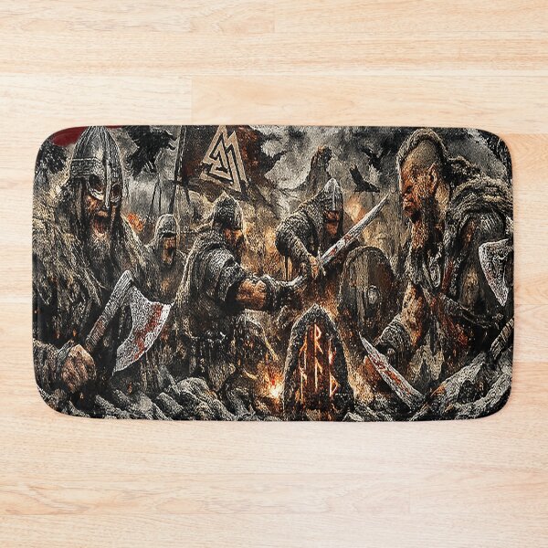 Item preview, Viking Warriors in Battle | Valhalla Awaits Norse Art designed and sold by Alchemy Forge.