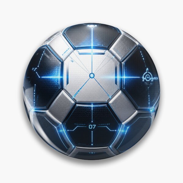 Item preview, Sci Fi Cyberpunk Glowing Soccer Ball designed and sold by CatandTea.
