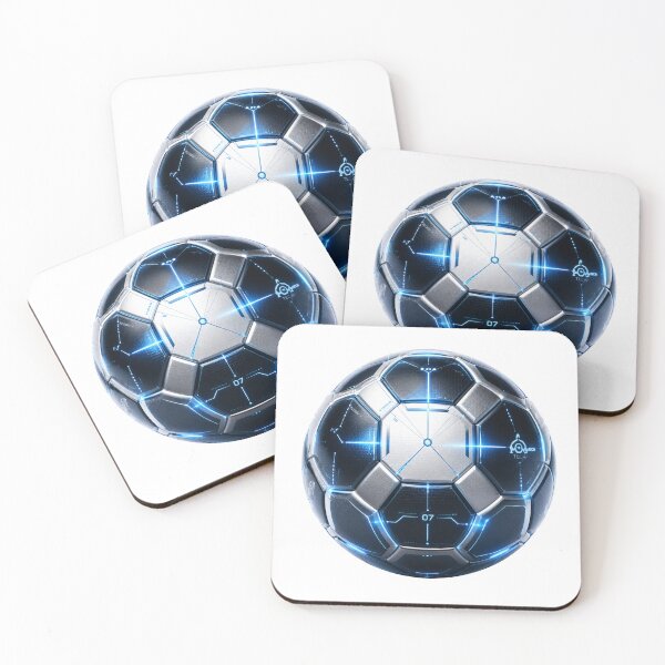 Item preview, Sci Fi Cyberpunk Glowing Soccer Ball designed and sold by CatandTea.