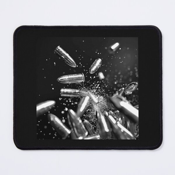 Item preview, Exploding Bullet Storm in Black and White designed and sold by inkoutninja.