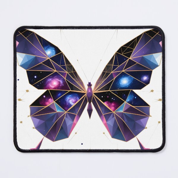 Item preview, Cosmic Geometric Butterfly — Galaxy Wings Art designed and sold by Drofted.