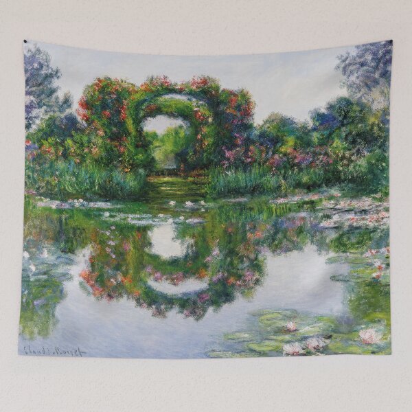 Item preview, Claude Monet Flowering Arches Giverny Garden Art Print designed and sold by TheSoulOfArt.