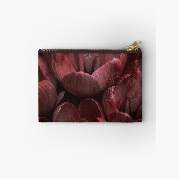 Item preview, Crimson Fog Dark Red Tulips | Moody Botanical Wall Art designed and sold by WitchyBotanicaArt.