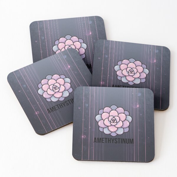 Item preview, Minimalist Amethystinum Succulent Geometric Vector Art designed and sold by GreenDivisionJP.