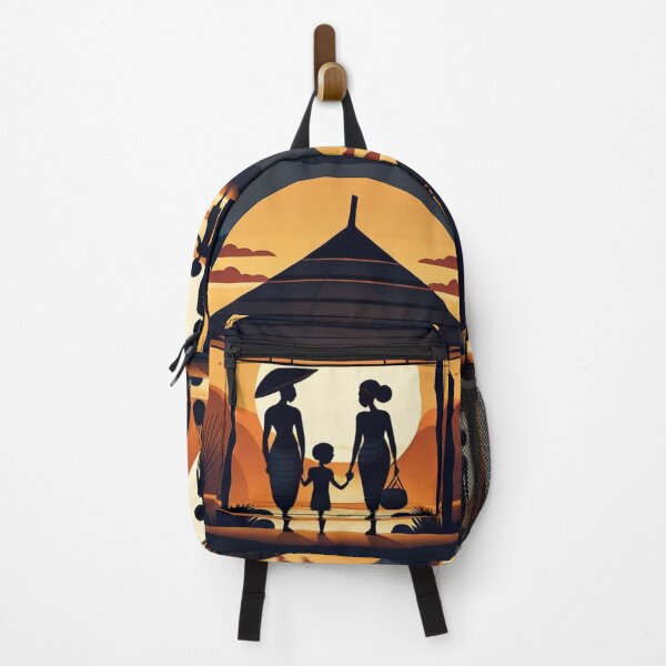 Item preview, Art - African Family Scene, Afro-Bohemian Aesthetic designed and sold by Reverso-Design.