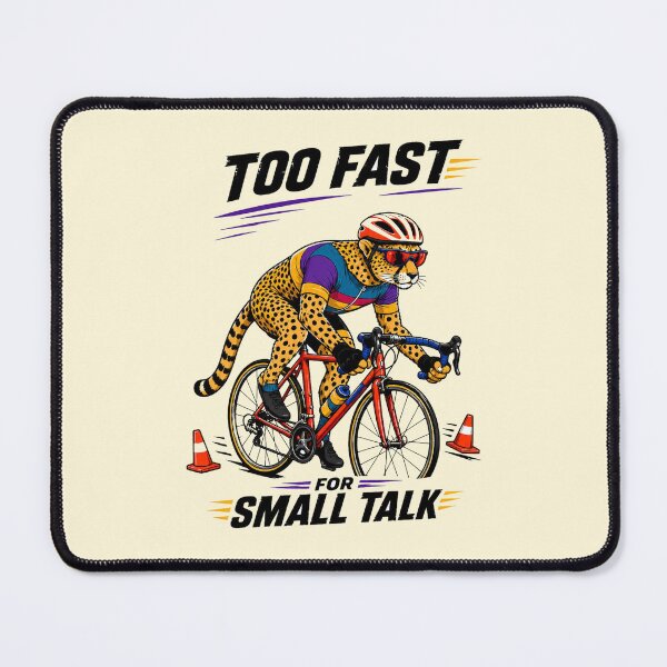 Item preview, Funny Cheetah Cyclist Road Bike Humor designed and sold by Gentlestate.