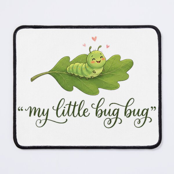 Item preview, My Little Bug Bug Cute Caterpillar on Leaf Gift for Kids designed and sold by Chrono Design Workx.