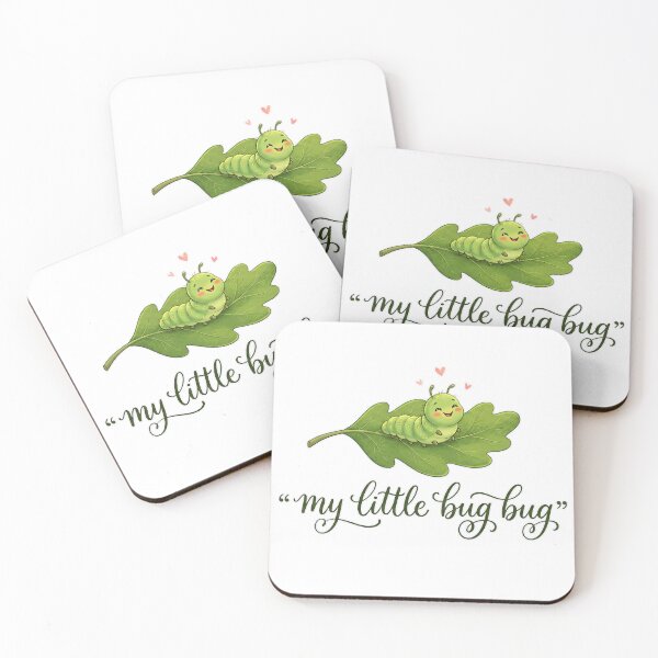 Item preview, My Little Bug Bug Cute Caterpillar on Leaf Gift for Kids designed and sold by Chrono Design Workx.