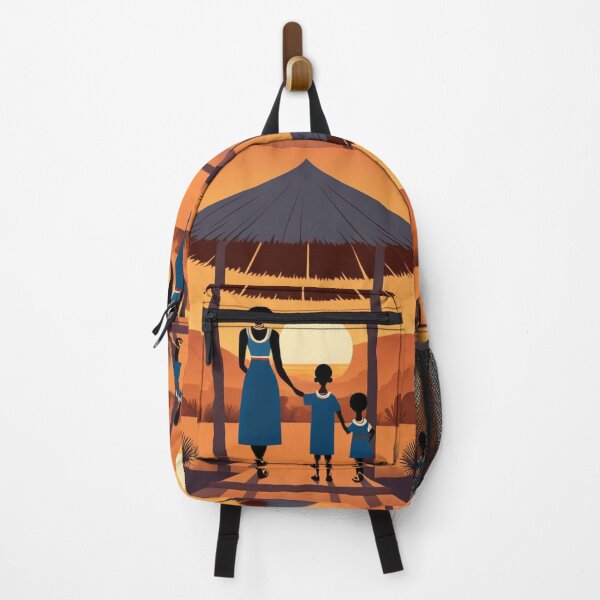 Item preview, Art - African Family Scene, Afro-Bohemian Aesthetic designed and sold by Reverso-Design.