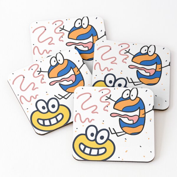 Item preview, Goofy Cartoon Friends – Fun Doodle Character Illustration designed and sold by Emianartstudio.